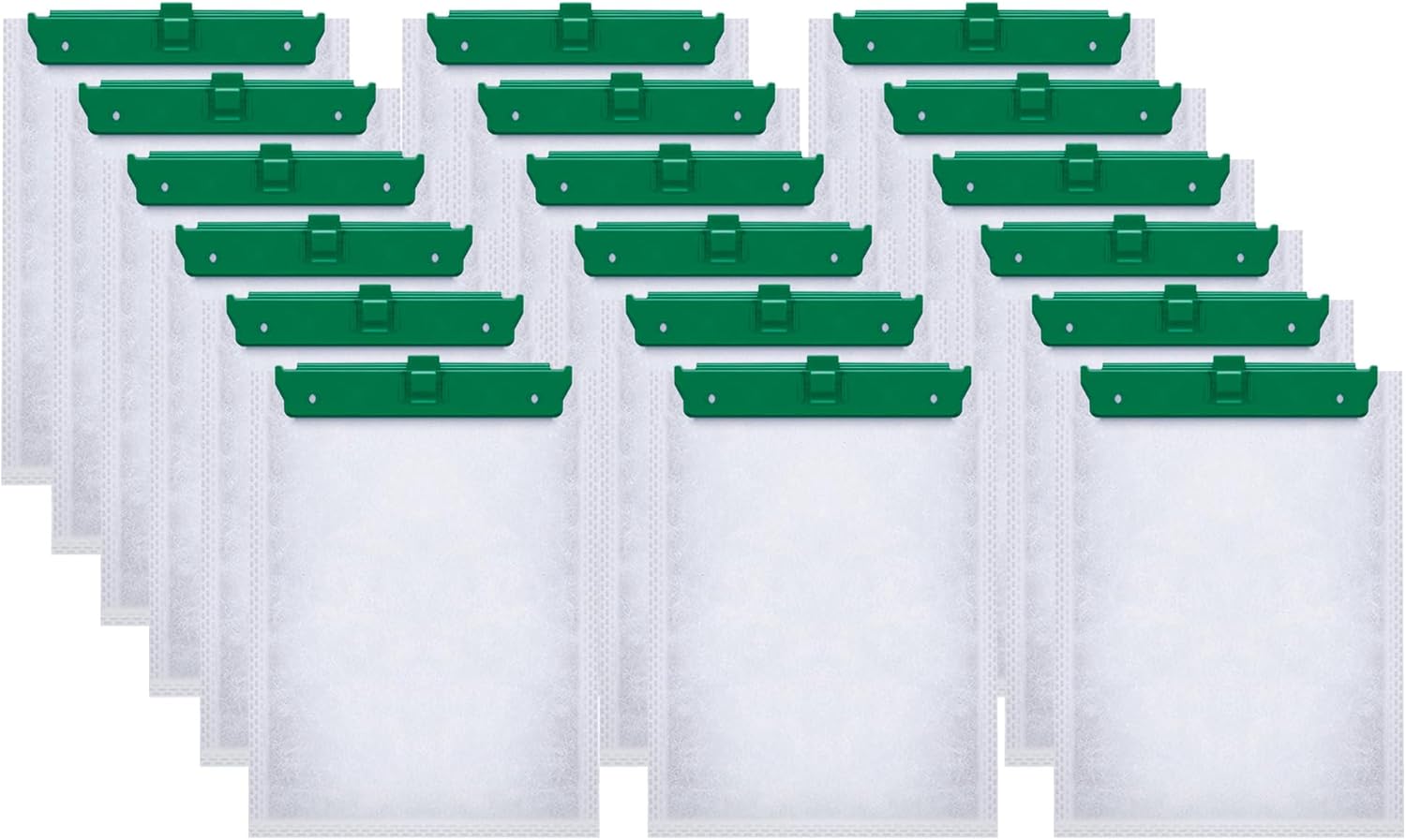[Assembled] Medium Filter Cartridge Replacement for Whisper Bio-Bag Filters Cartridges Medium, Compatible with Whisper Filters 10i / IQ10 / PF10 and Fauna ReptoFilter - 18 Pack