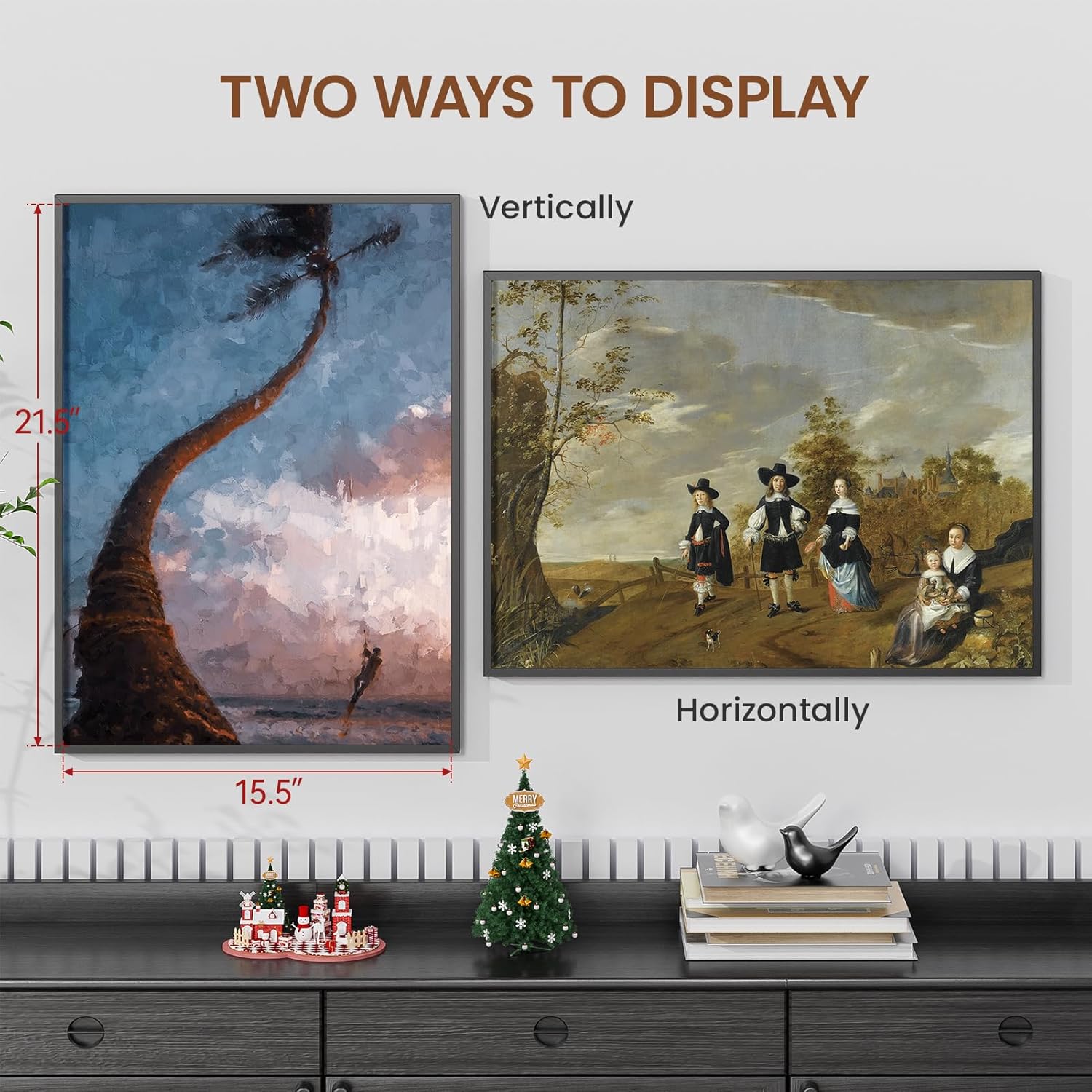 Heimlove 16x22 Metal Picture Frame,Black Aluminum Wall Gallery Poster Puzzles Artwork frames-Real Tempered Glass,Mounting Horizontally or Vertically Decor for Wall-1Pack