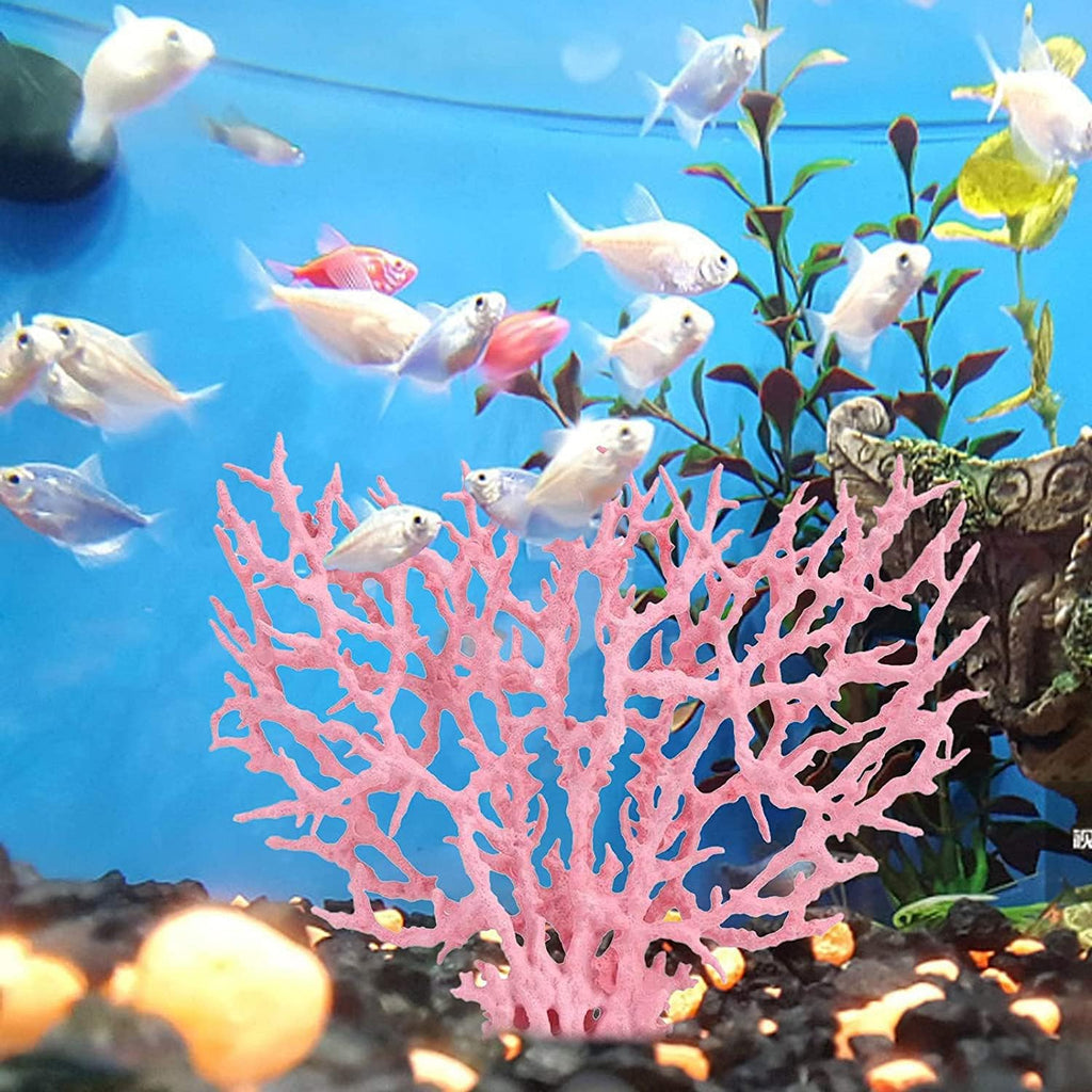 Besimple Artificial Aquarium Coral Ornament Decor Plastic Fish Tank Plants Decoration for Aquarium Landscape