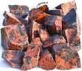 Crocon Mahogany obsidian Rough Bulk Natural Stone Raw Gemstone Tumbling Cabbing Polishing Gem Mining Energy Generator Chakra Balancing Reiki Healing Good Luck Home Office Decor Weight :-1Lb Approx