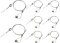 8 Pack 3.2 ft Ceiling Light Suspension Cables Kit, Adjustable Length Steel for Hexagon Garage Light, LED Panel, Aquarium Lights