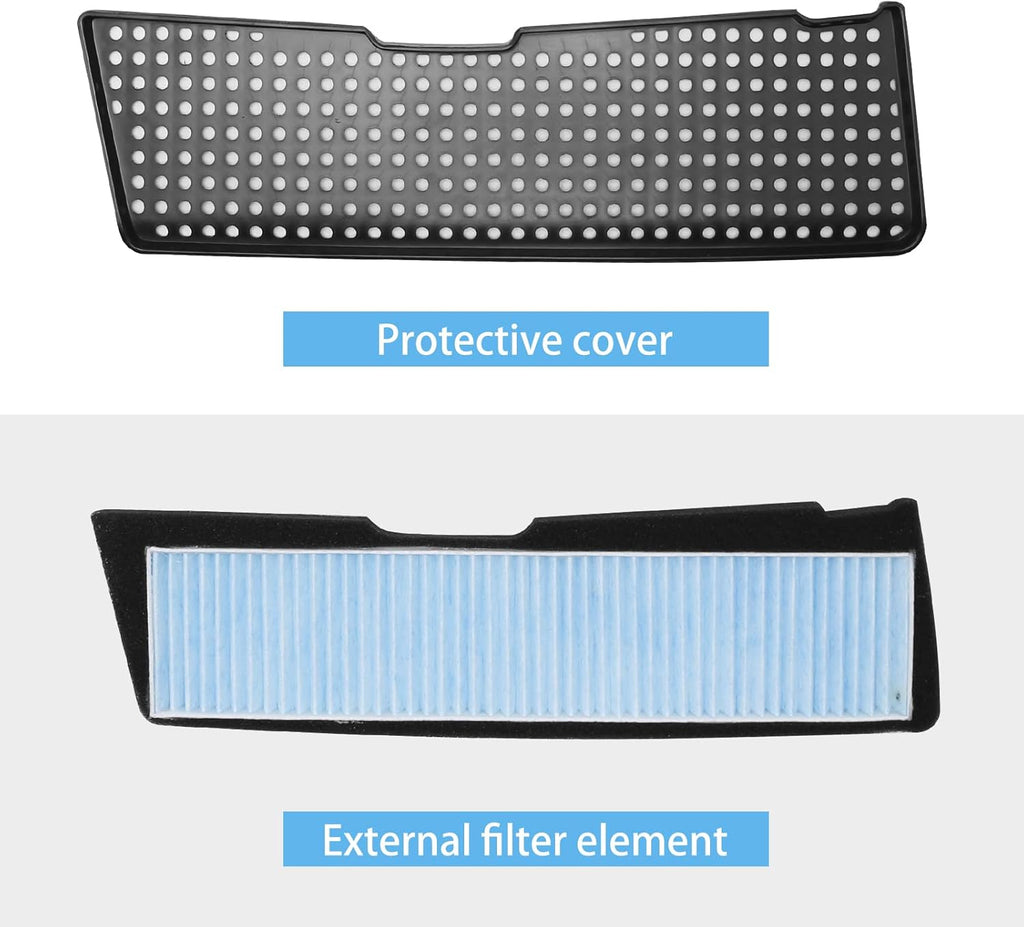 2 Pack Tesla Model 3 Air Filter Intake Accessories, Replacement for Tesla Model 3 2025 2024 2023 2022 2021 Air Intake Grille ABS Protection Cover