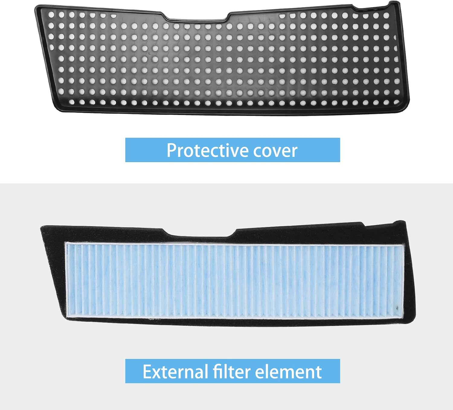 2 Pack Tesla Model 3 Air Filter Intake Accessories, Replacement for Tesla Model 3 2025 2024 2023 2022 2021 Air Intake Grille ABS Protection Cover