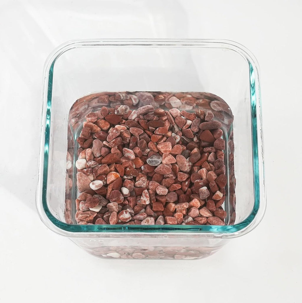 CONSDAN 12 LBS Natural Gravel for Fish Tank, StoneCreek Betta Fish Aquarium Gravel, Vase Filler, River Rocks, Fish Tank Decorations, Perfect for Aquarium Decor, Fish Tank, & Indoor Plant, Red