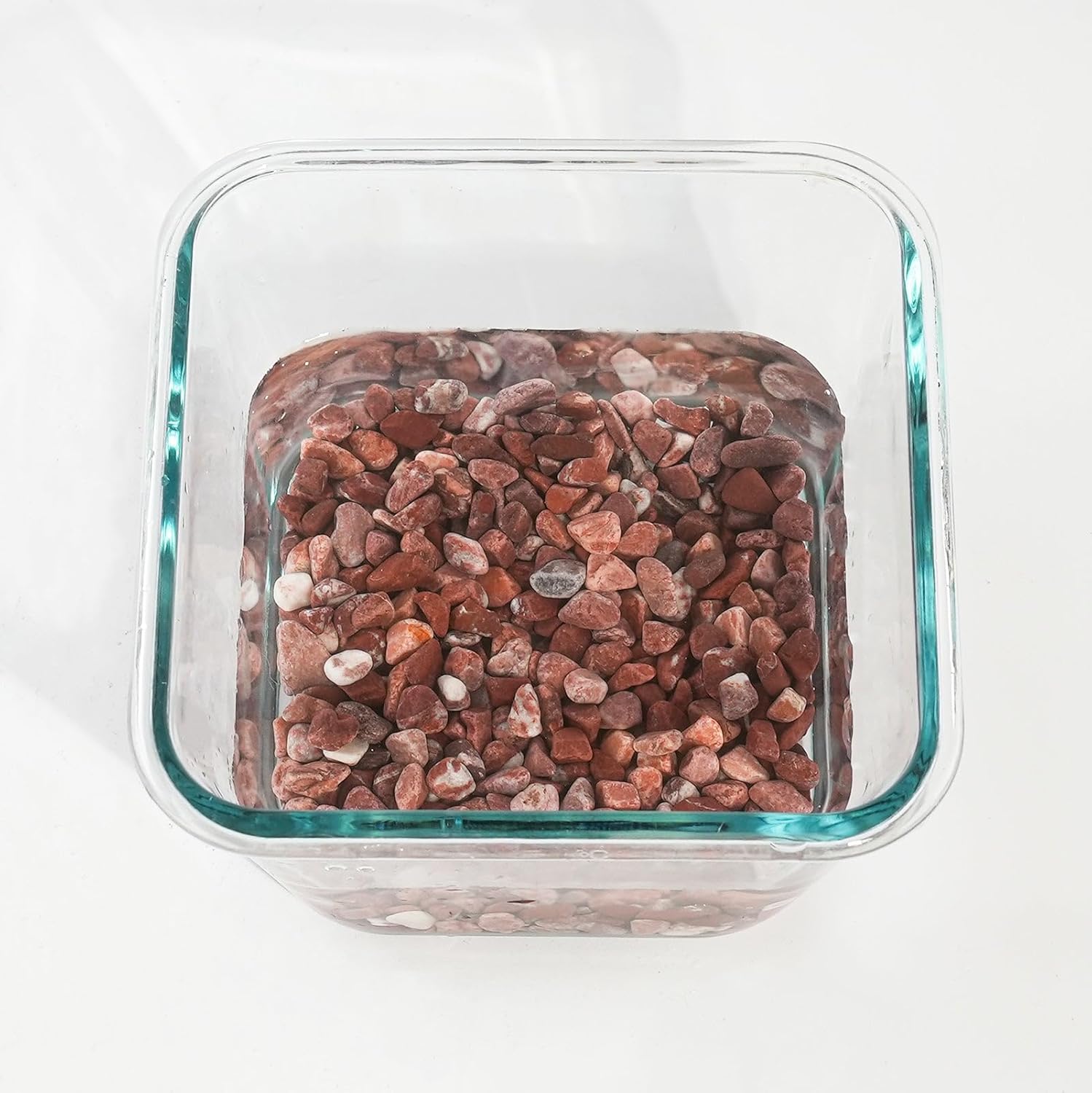 CONSDAN 12 LBS Natural Gravel for Fish Tank, StoneCreek Betta Fish Aquarium Gravel, Vase Filler, River Rocks, Fish Tank Decorations, Perfect for Aquarium Decor, Fish Tank, & Indoor Plant, Red