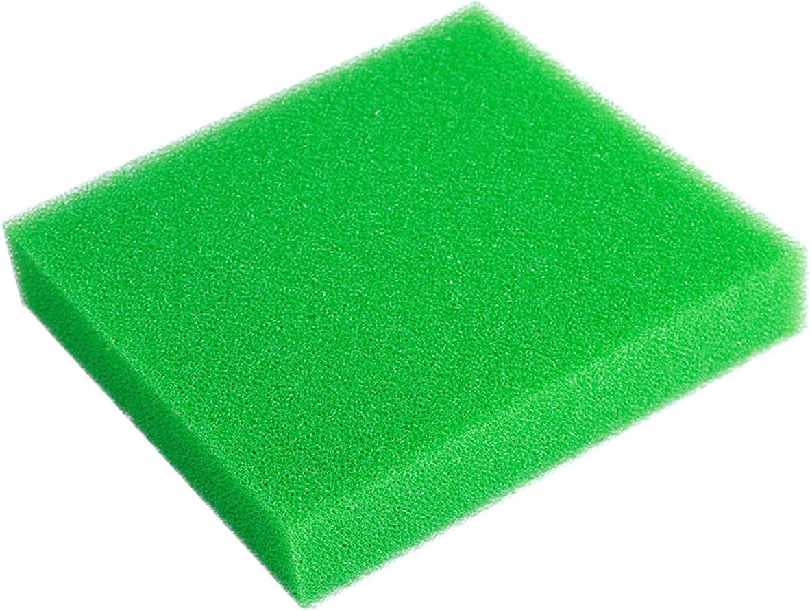 AQUANEAT Aquarium Filter Sponge Open Cell Foam Sheet Bio Sponge Filter Media Pad HMF Fish Tank Sump Divider (11" Lx 10.25" W x 2" H, Green)