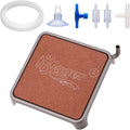 hygger Aquarium Air Stone, 2.44 Inch Nano Air Stone Make Super Tiny Bubble, Ultra Quiet Dissolved Oxygen Diffuser Small Airstone with Stainless Steel Base for Aquarium, Fish Tank & Hydroponic, Square