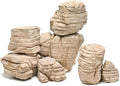 Aquarium Stone Rock 20lb Fish Tank Stone 2-8inch for Aquarium Landscaping, Terrariums, Vivarium Enclosures, Miniature and Fairy Gardens-7-8Pcs