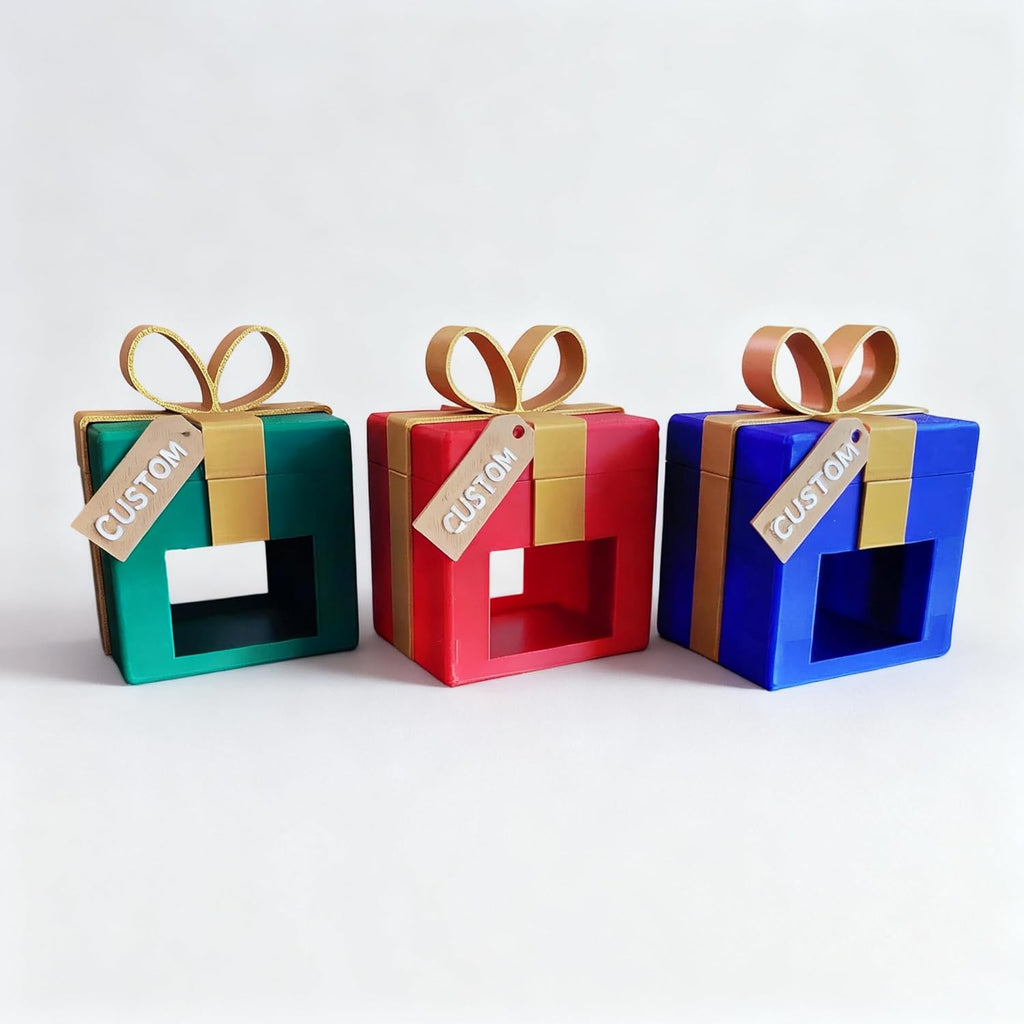 Custom Aquarium Hide – Festive Box Decoration for Bettas, Shrimp & Small Fish | Safe Cave Shelter | Aquarium Decoration
