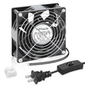EC Muffin Axial Fan with Plug 120mm x 38 mm High Airflow AC Cooling Fan 110V 115V 120V 220V 240V Dual Ball Bearing for Window Xbox Aquarium Cabinet Soldering Cooling Exhaust*