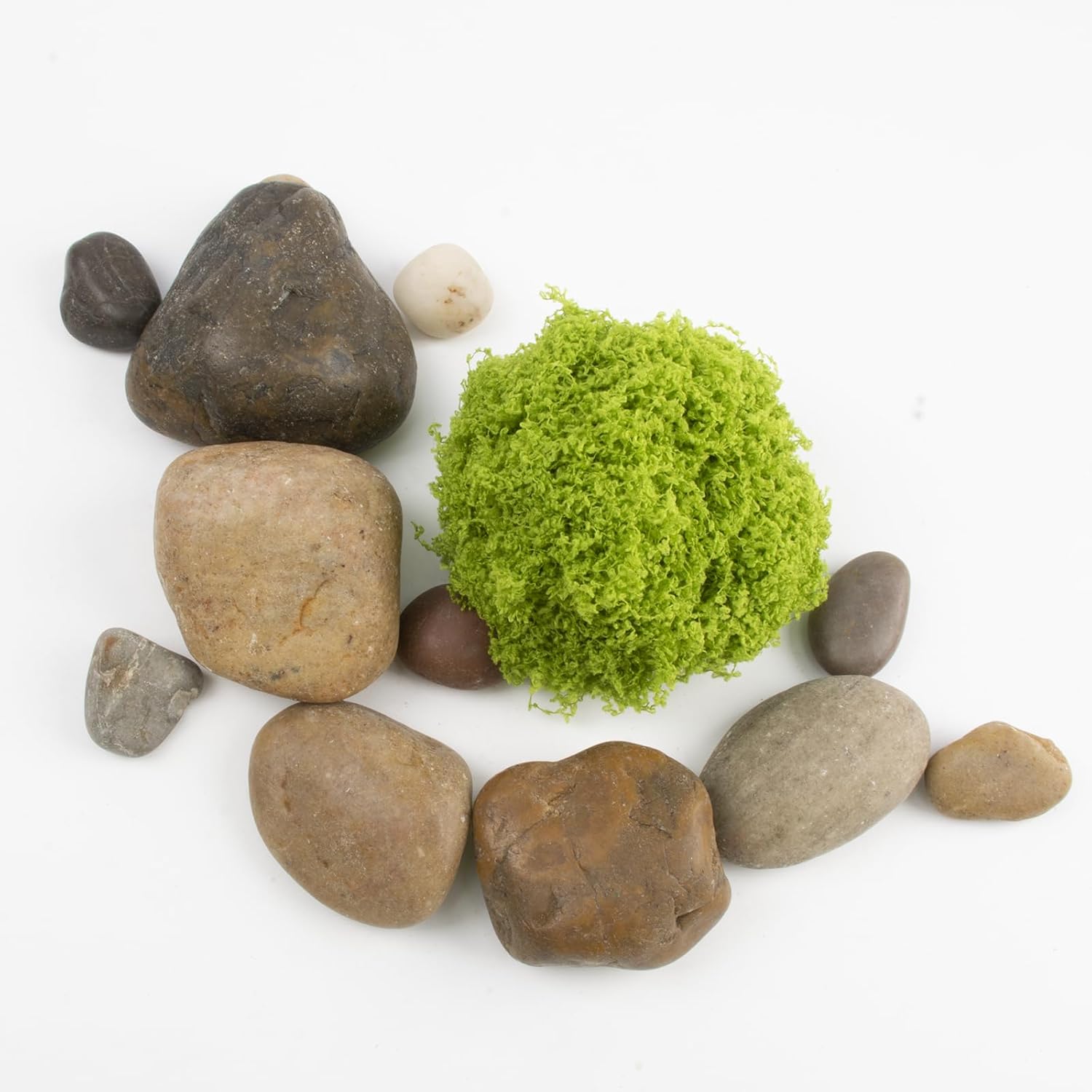 20LB Mixed Stones Pebbles River Rocks, Natural Beach Pebbles,2-3 Inch Decorative River Rocks for Landscaping Garden Paving Plant Rocks Crafting Walkways and Outdoor Decorative Stone