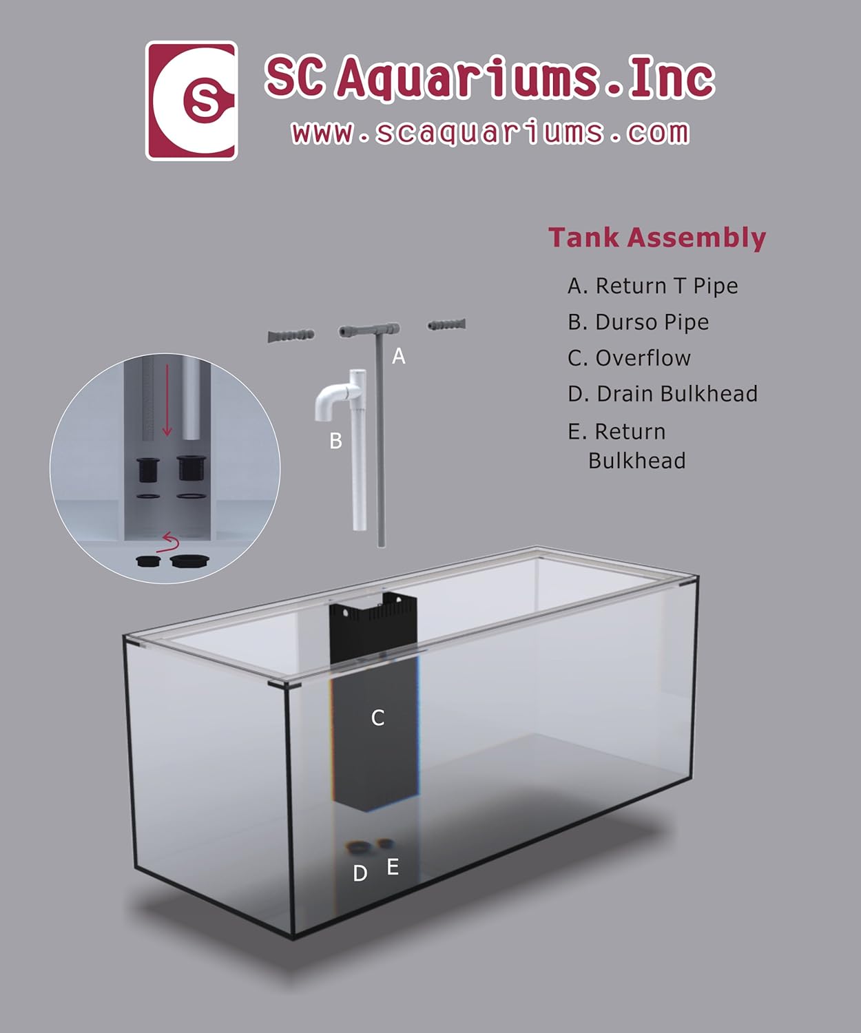 SCA 50 Gallon Starfire Glass Aquariums Complete Package Pnp System 24x24x20 10mm White Cabinet
