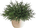 6 Pcs 18" Real Touch Artificial Norfolk Pine Branches - Faux Cedar Pine Picks Christmas Greenery Stems for DIY Garland Wreath, Vase Arrangement, Mantel - Indoor Outdoor Xmas Home Decor