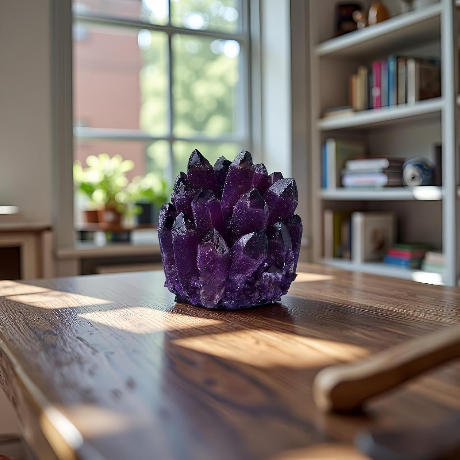 Large Amethyst Crystal Cluster，Real Crystals ，raw Crystal Cluster， Amethyst Stone ，Large Crystals Cluster for Home Decor