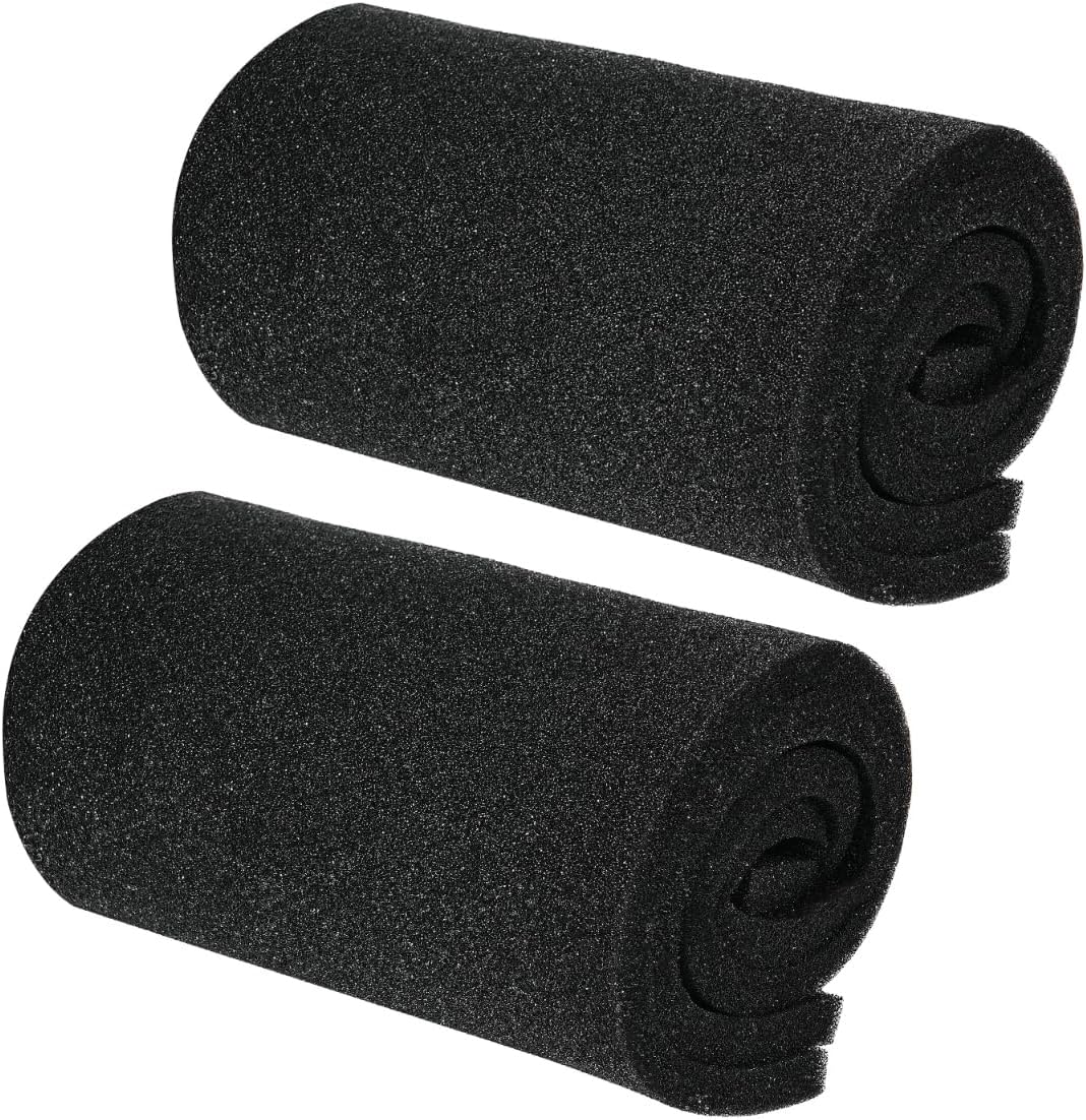 AQUANEAT Aquarium Bio Sponge Filter Media Pad Cut-to-Size Open Cell Foam Sheet for Fish Tank Sump (28" x 11" x 0.5")