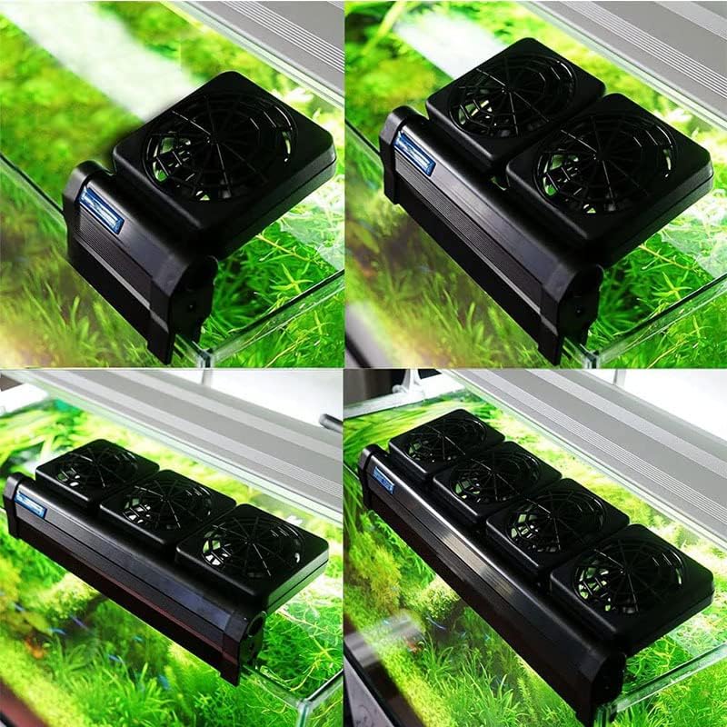 LONDAFISH Aquarium Chillers Aquarium Fan Fish Tank Cooling Fan System for Salt Fresh Water (3 Fan)