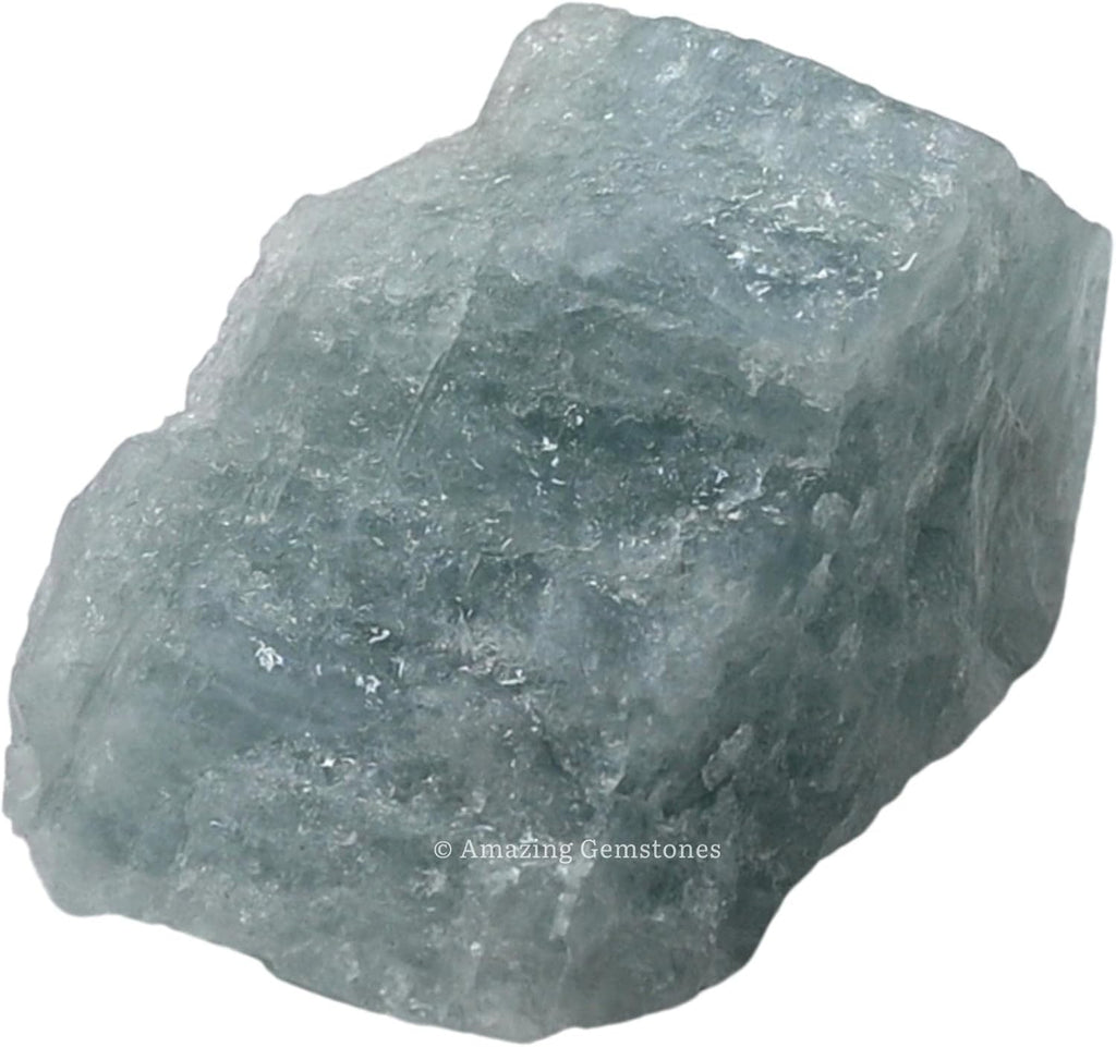 Amazing Gemstone Aquamarine Raw Crystals and Healing Stones, Natural Rocks for Tumbling and DIY Raw Stones and Crystals (1 lb)