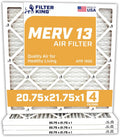 Filter King Air Filters 20.75x21.75x1 | 4-PACK | MERV 13 HVAC Pleated AC Furnace Filters | Air Purifier | Replacement Filters for Clean, Healthy & Fresh Environment | MADE IN USA