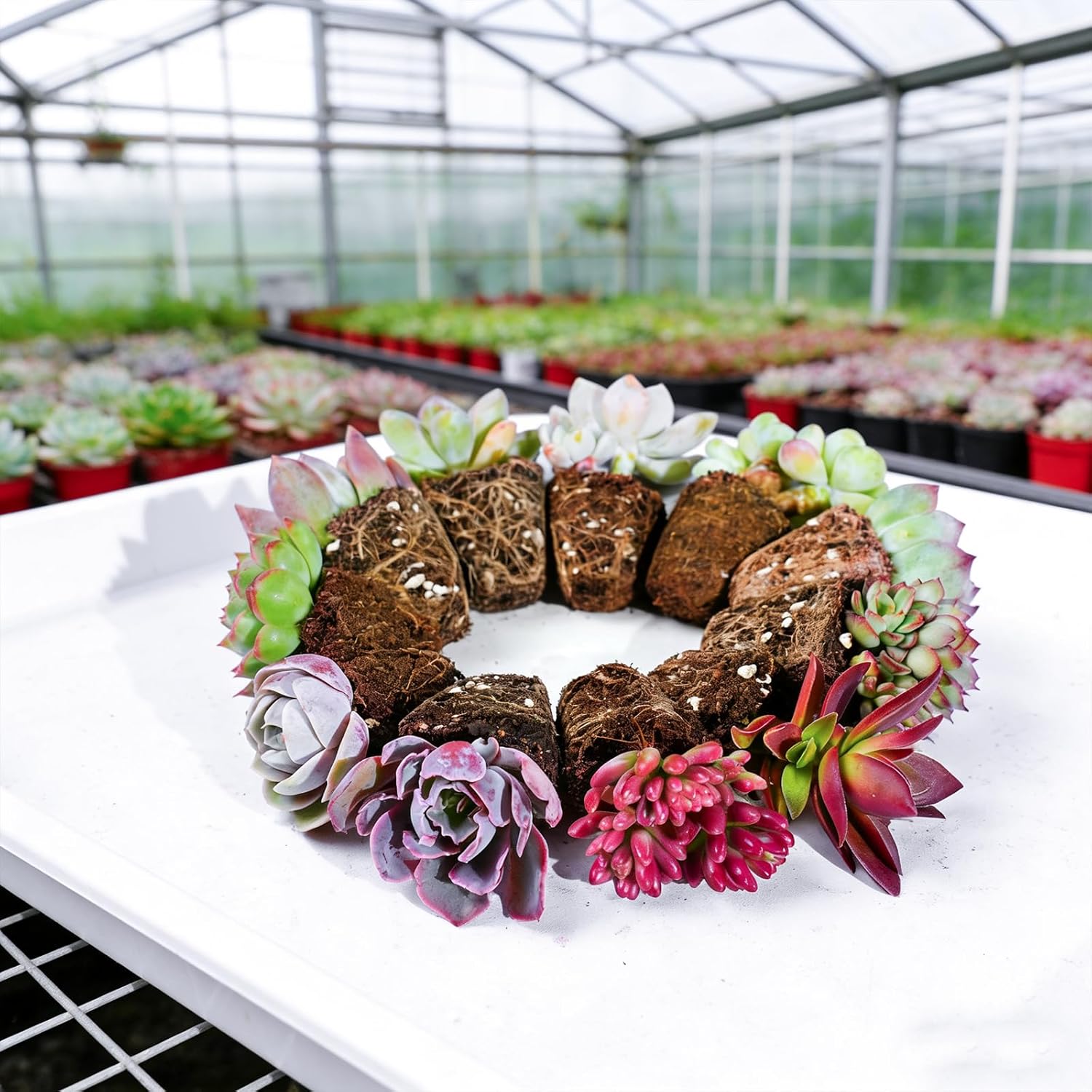 12 Pack Succulent Plants with Root and Soil, Easy to Grow (Assorted Varieties Without Pots)