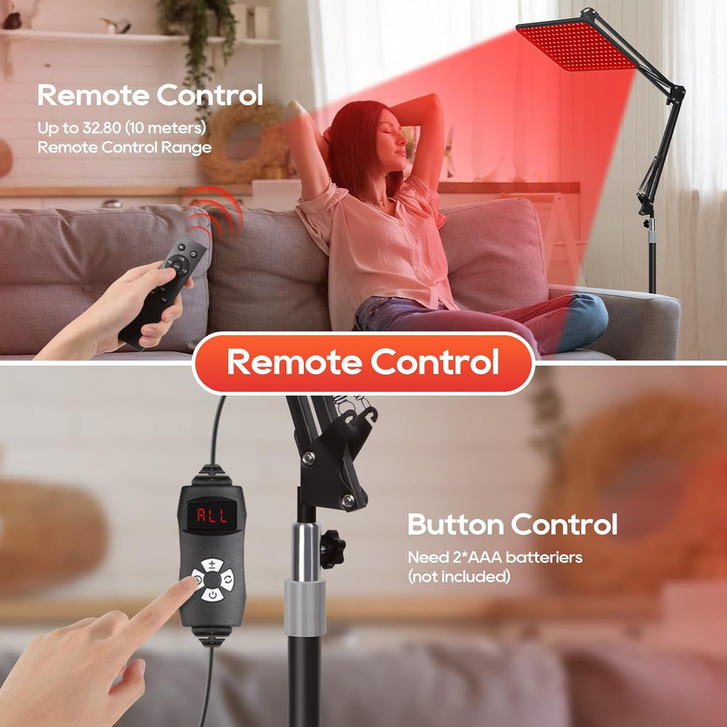 Red Light Therapy, Infrared Redlight-Therapy for Body and Face Lamp Device with Remote Control, Gift for Women Wife Mom Sister Girlfriend