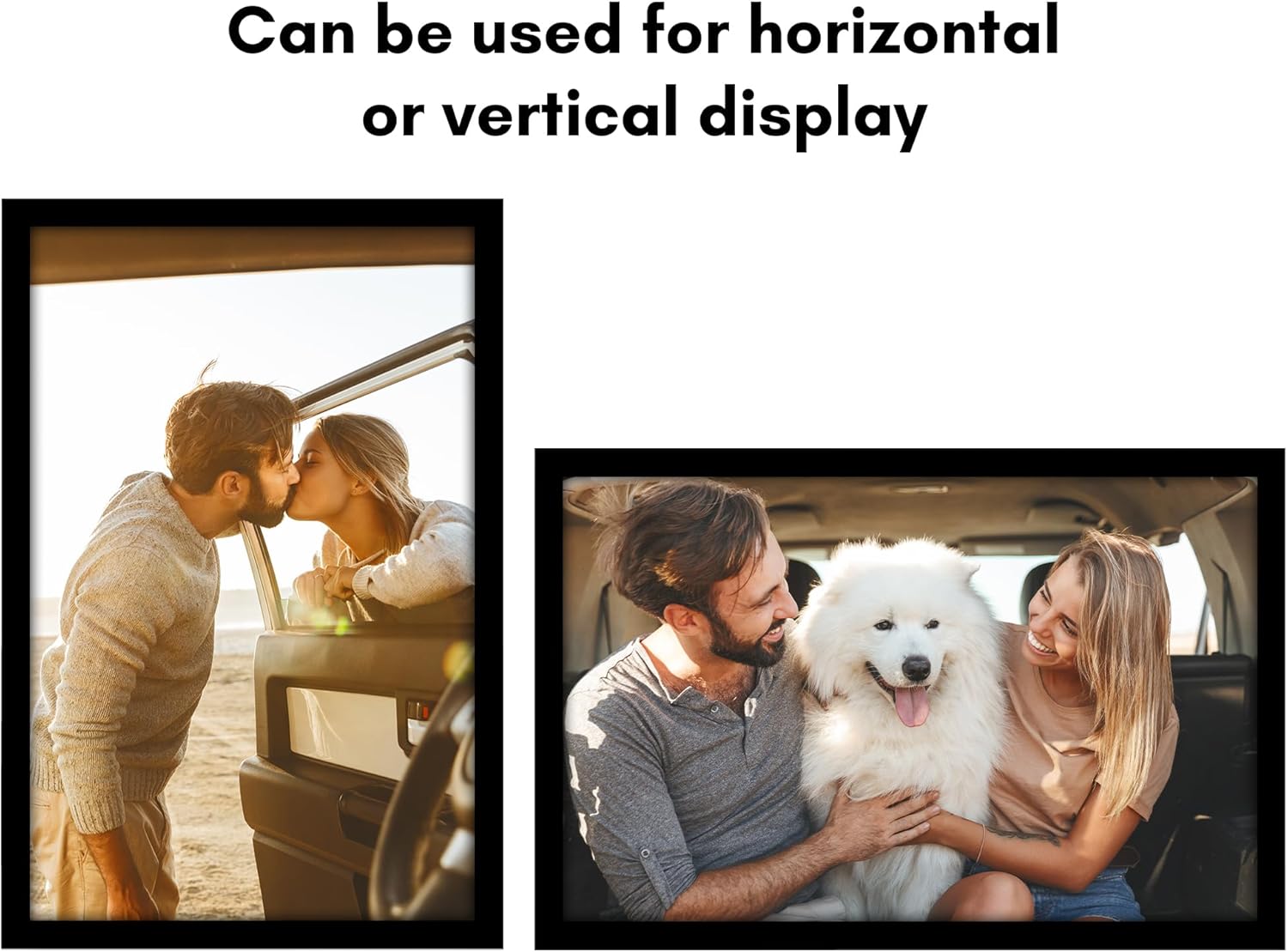 Americanflat 16x25 Poster Frame with Polished Plexiglass - Black Picture Frame - Wide Photo Frames Made of Engineered Wood for Vertical or Horizontal Wall Display - Epic Collection - Black