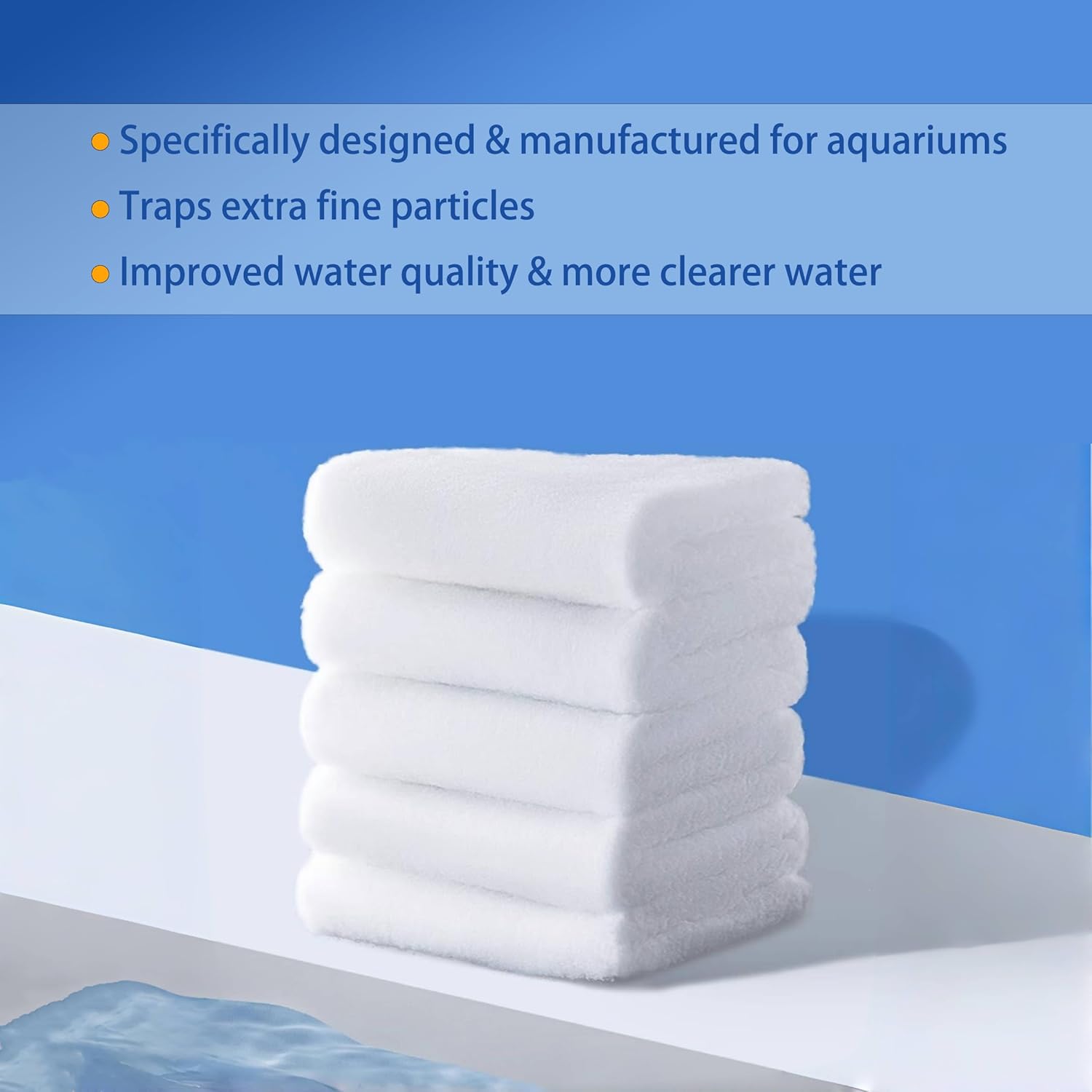 Aquarium Filter Media, Newly Premium Filter Pads for Aquarium, 94X16 inch,Aquarium Filter Floss for Fish Tank Sponge Pad Foam Filter Accessories for Pond