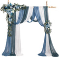 TINGE TIME Artificial Arch Flowers Kit Pack of 5, Wedding Decorations for Reception with Hanging Flowers, Wedding Arch Silk Floral Arrangements Ceremony Backdrop Bridal Shower Outdoor Party Decor