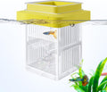 Floating Breeding Box for Fish Tank, Hatchery Incubator and Isolation Box Accessory, Fish Breeding Box with Divider for Baby Fish Shrimp Betta and Guppy