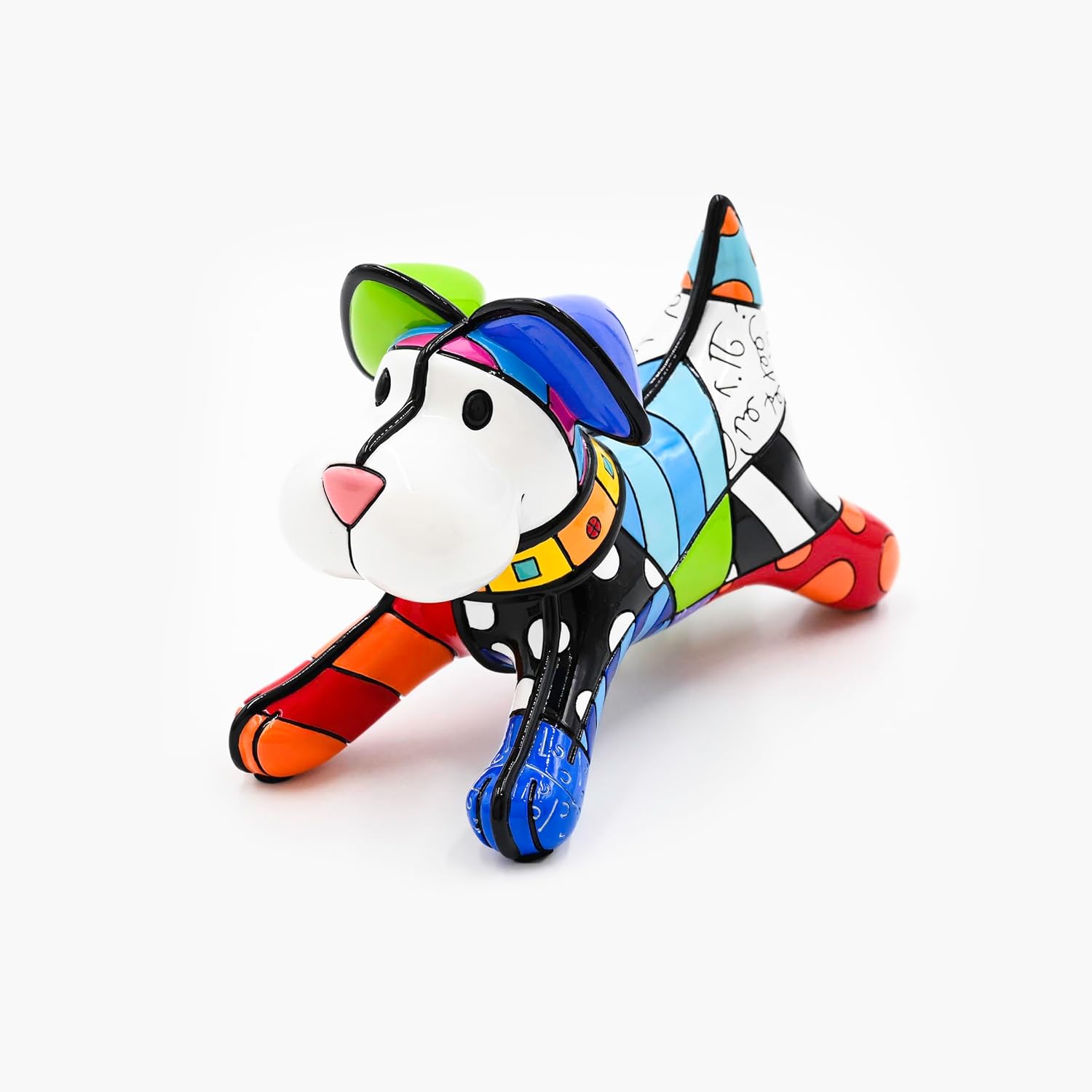 Britto Collectible Figurine - Iconic Art Figurine, Decorative Displays for Modern Home Decor | Designed by Iconic Artist Romero Run Scotty Run (Multicolor)