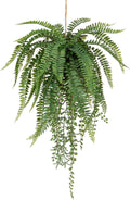 Large Fake Hanging Plants Mixed Fern Faux Hanging Plants Realistic Fake Plants with Hemp Rope Moss Artificial Hanging Plants Indoor for Home Bedroom Bathroom Porch Wall Window Sill Decor