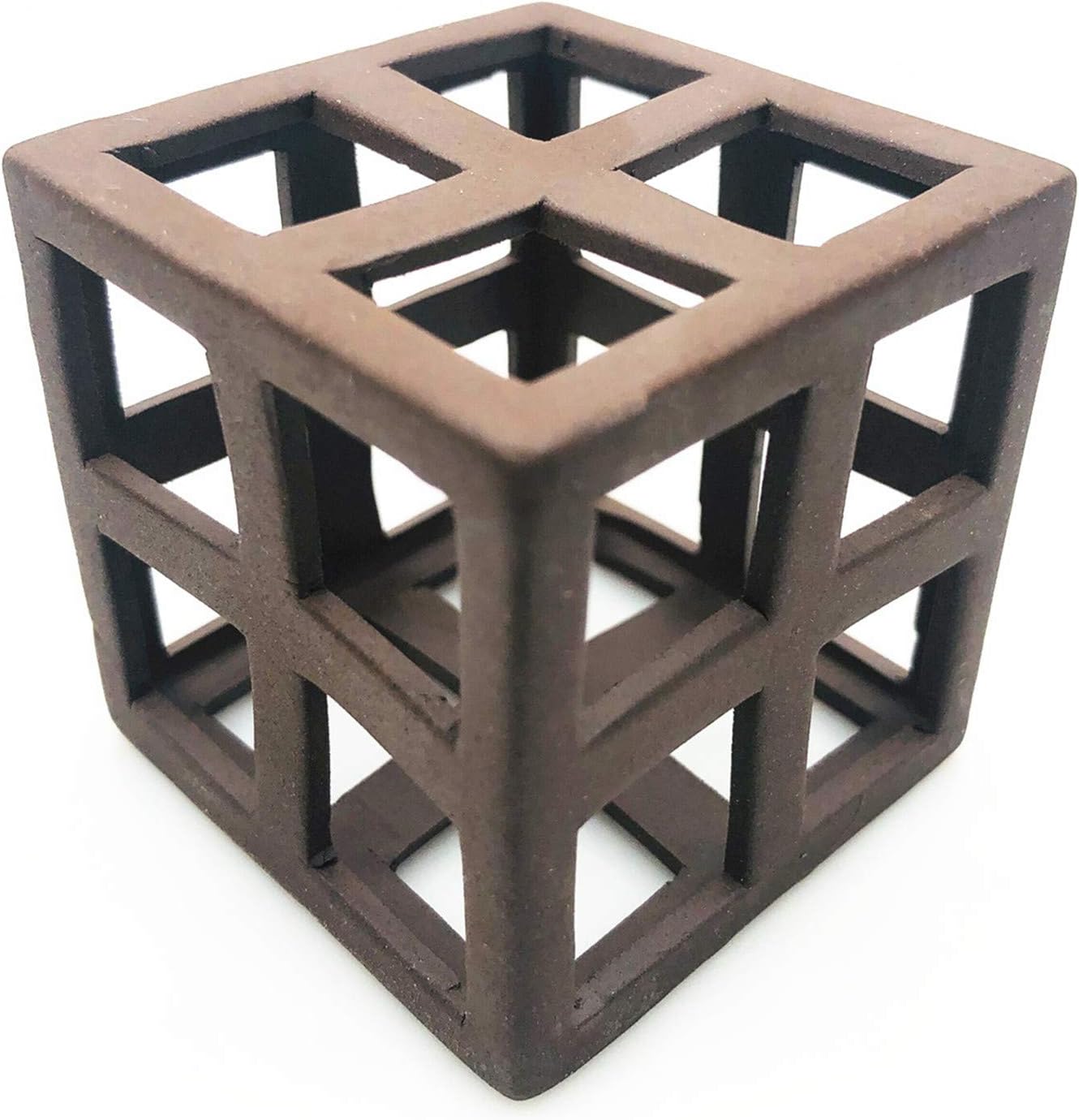 XMHF Aquarium Ceramic Small Fish Shrimp Crayfish Breeding Habitat Shelter Brown XM310