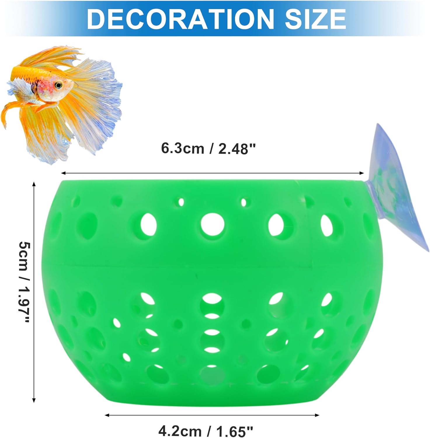 Betta Hideout Tunnel, Interactive Aquarium Decor, Aquarium Tunnel for Betta, Exciting Hiding Spot, Green