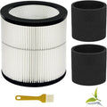 17884 Replacement Filter Fits Craftsman 6 8 12 16 Gallon Wet Dry Vacuums, Replaces 9-17884 General Purpose Vac Filter with 2x Wet Foam