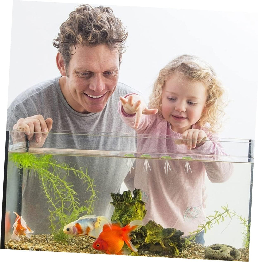 Housoutil 18pcs Artificial Duckweed Leaves Duckweed Tank Accessories Aquatic Ornaments Terrarium Supplies Tank Floating Duckweed Leaf Plants Fake Floating Duckweed Aquarium Floating