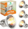 Reptile Heat Lamp, UVA UVB Heat Lamp Bulbs, E26 Turtle Heat Lamp Blubs 25W 4Pack, Basking Light for Bearded Dragon, Lizard, Snake and Frog