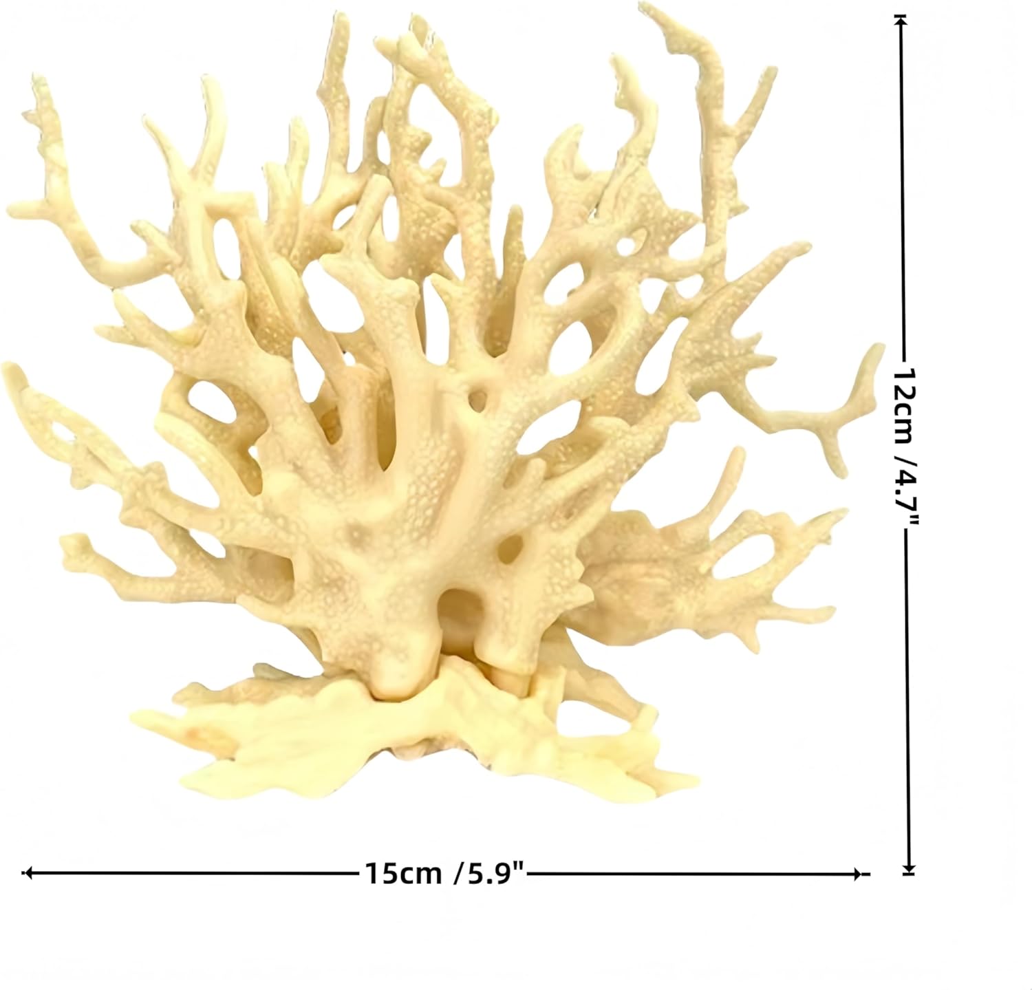 Fish Tank Decorations,Aquarium Corals Decoration, Aquarium Ornaments, Fish Tank Coral, Aquarium Corals Decoration, Fish Decorations for Aquarium (Yellow, Medium)