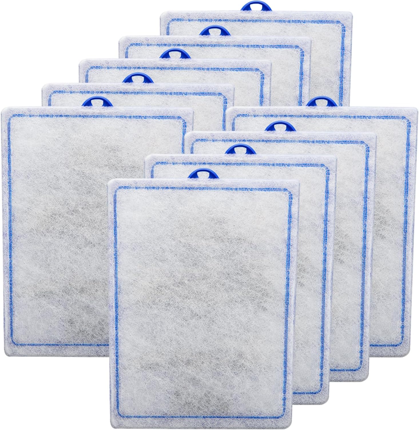 9 Count Assembled Large Filter Cartridges Compatible with Tetra Whisper Bio-Bag Filters 20i 40i IQ20/30/45/60 PF20/30/40/60, Large Replacement Filter Cartridges for Whisper Filters & Aquariums