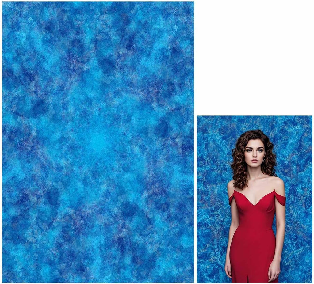 5x7ft Navy Blue Abstract Photography Backdrops Divergent Pattern Portrait Fabric Photo Background