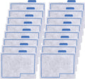 16 Pack Small Filter Cartridge Compatible with Aqueon, Aquarium Fish Tank Filter Cartridges Replacement for QuietFlow E Internal Power Filter Size 10 and Minibow Aquarium Filters Size 1/2.5/5 Gallon
