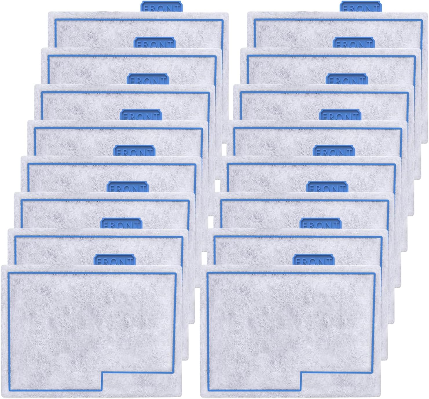 16 Pack Small Filter Cartridge Compatible with Aqueon, Aquarium Fish Tank Filter Cartridges Replacement for QuietFlow E Internal Power Filter Size 10 and Minibow Aquarium Filters Size 1/2.5/5 Gallon