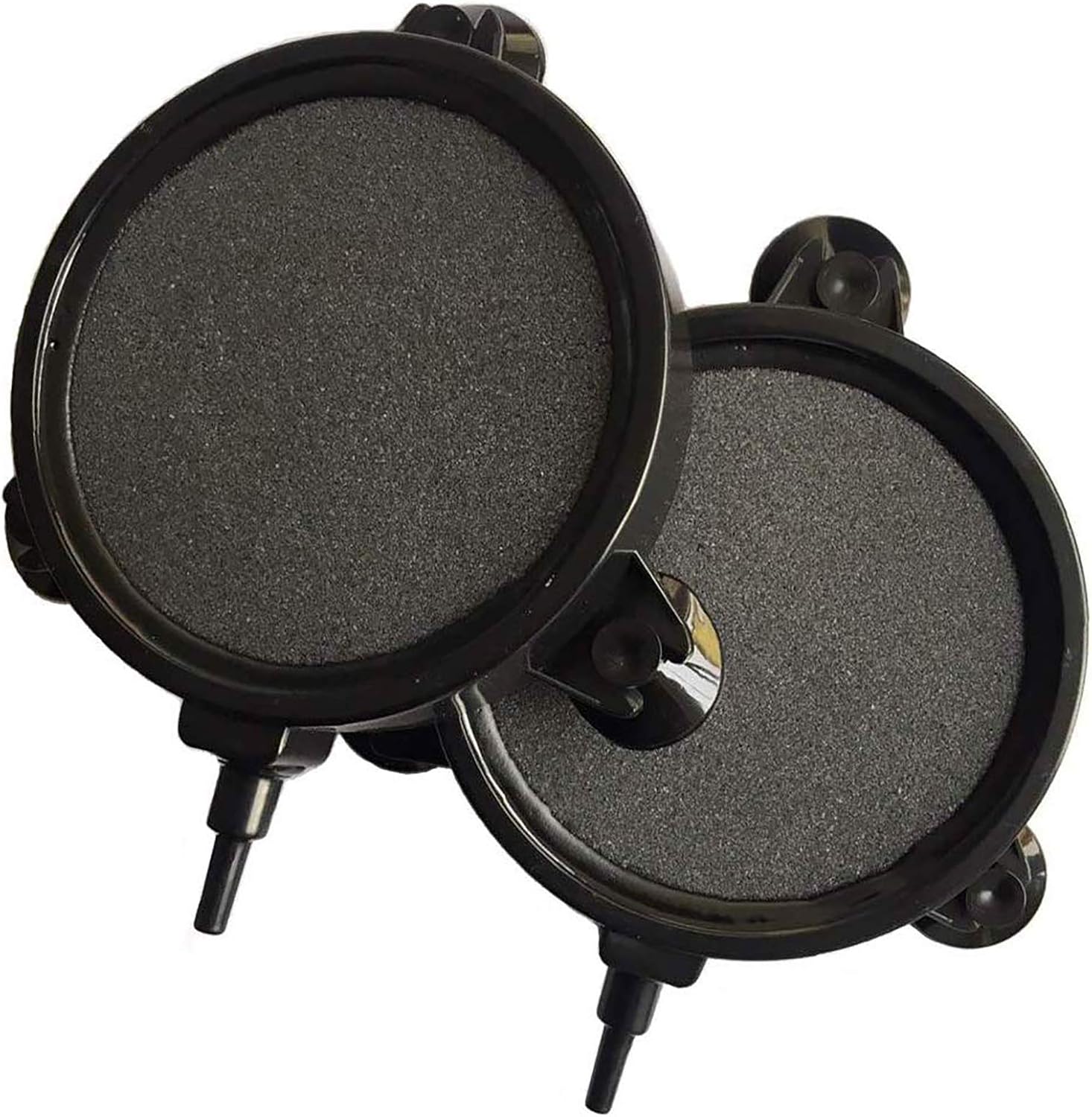 PINVNBY 4.2-Inch Air Stone Disc Bubble Diffuser with Suction Cups for Oxygenation in Fresh/Saltwater Tanks, Ponds, Hydroponic, Aquaponics, and as a Decorative Airstone for Aquariums