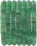 Natural Green Aventurine Disk Stone Spacer Beads 6x2mm 38cm/str Flat Rondelle Loose Semi Gemstone Caps for Making Bracelets Necklace