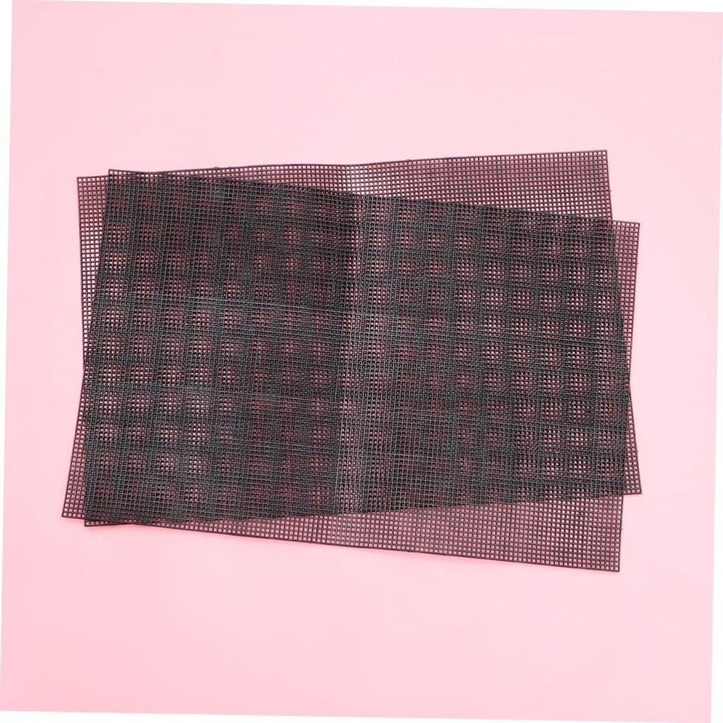 Happyyami 5pcs Plastic Mesh Grid for Projects Multi-Purpose Handmade Mesh for Fish Tank Aquariums and Crafting Black