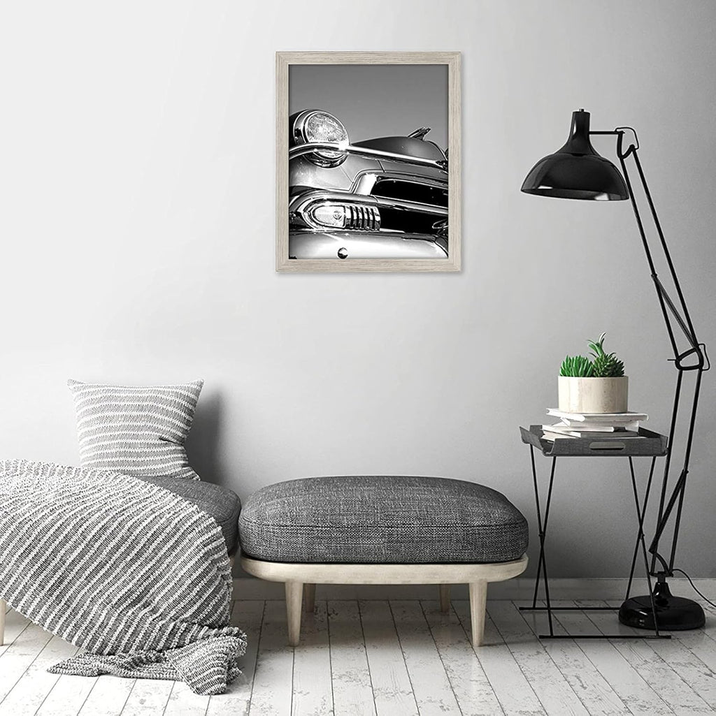 Americanflat 18x24 Poster Frame with Polished Plexiglass - Wide Picture Frames Made of Engineered Wood for Vertical or Horizontal Wall Display - Epic Collection - Driftwood