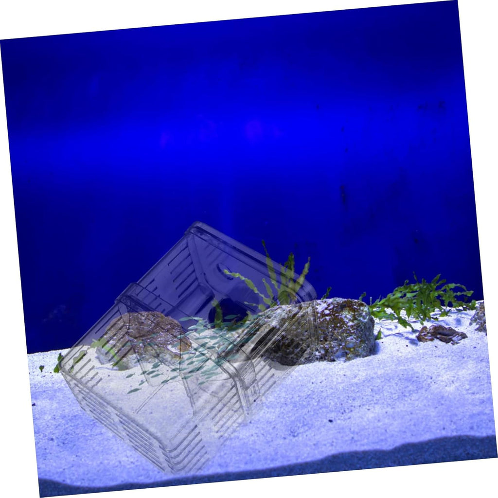 Fish Breeding Box Set 2pcs Quarantine Tank Aquarium for Guppy Fry and Fish Specimen Color