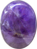 Amazing Gemstone Amethyst Crystals and Healing Stones - Large Palm Stone Crystals Piedra - Crystal for Good Luck, Balanced Positive Energy, Meditation - Unique Stocking Stuffers Gifts for Women, Men