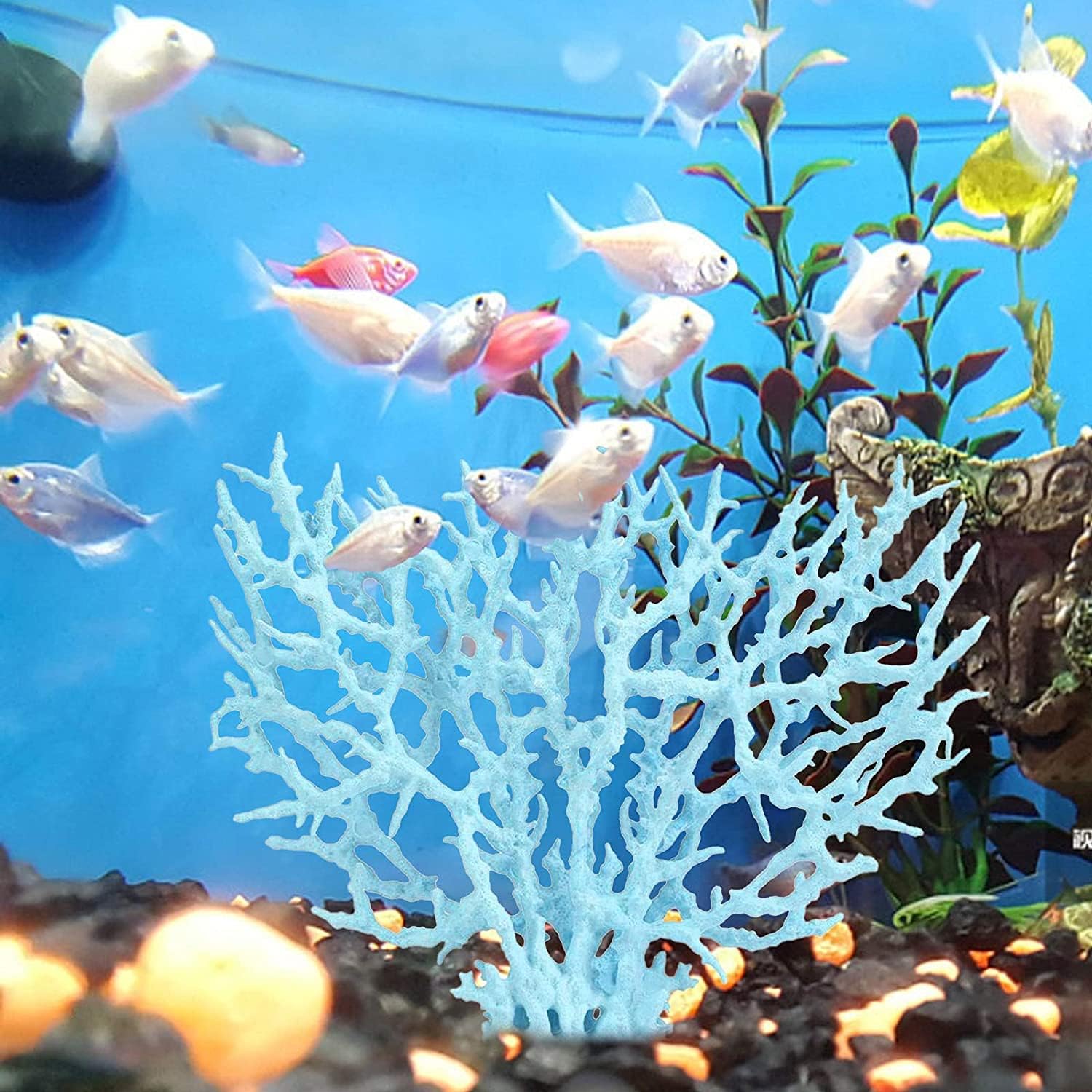 Besimple Artificial Aquarium Coral Ornament Decor Plastic Fish Tank Plants Decoration for Aquarium Landscape