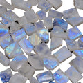 100 carats Natural Blue Flash Raw Moonstone Crystal Rough Gemstone Crystals, Rock, Jewelry Making Supplies, Chakra Healing, Meditation, Art-DIY Stone, 6 to 8pcs