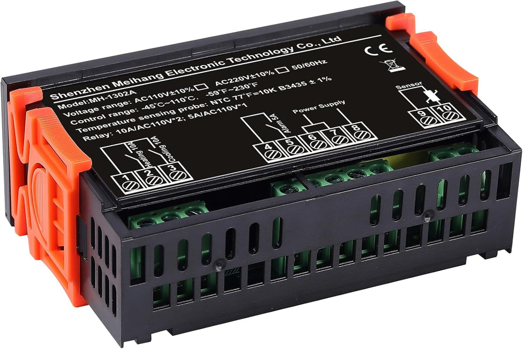 Temp Control Thermostat Operating Voltage AC110V Includes relays*3 Temperature Probe 1m Fully Automatic Intelligent Control System for All Types of Heating and Cooling Equipment.