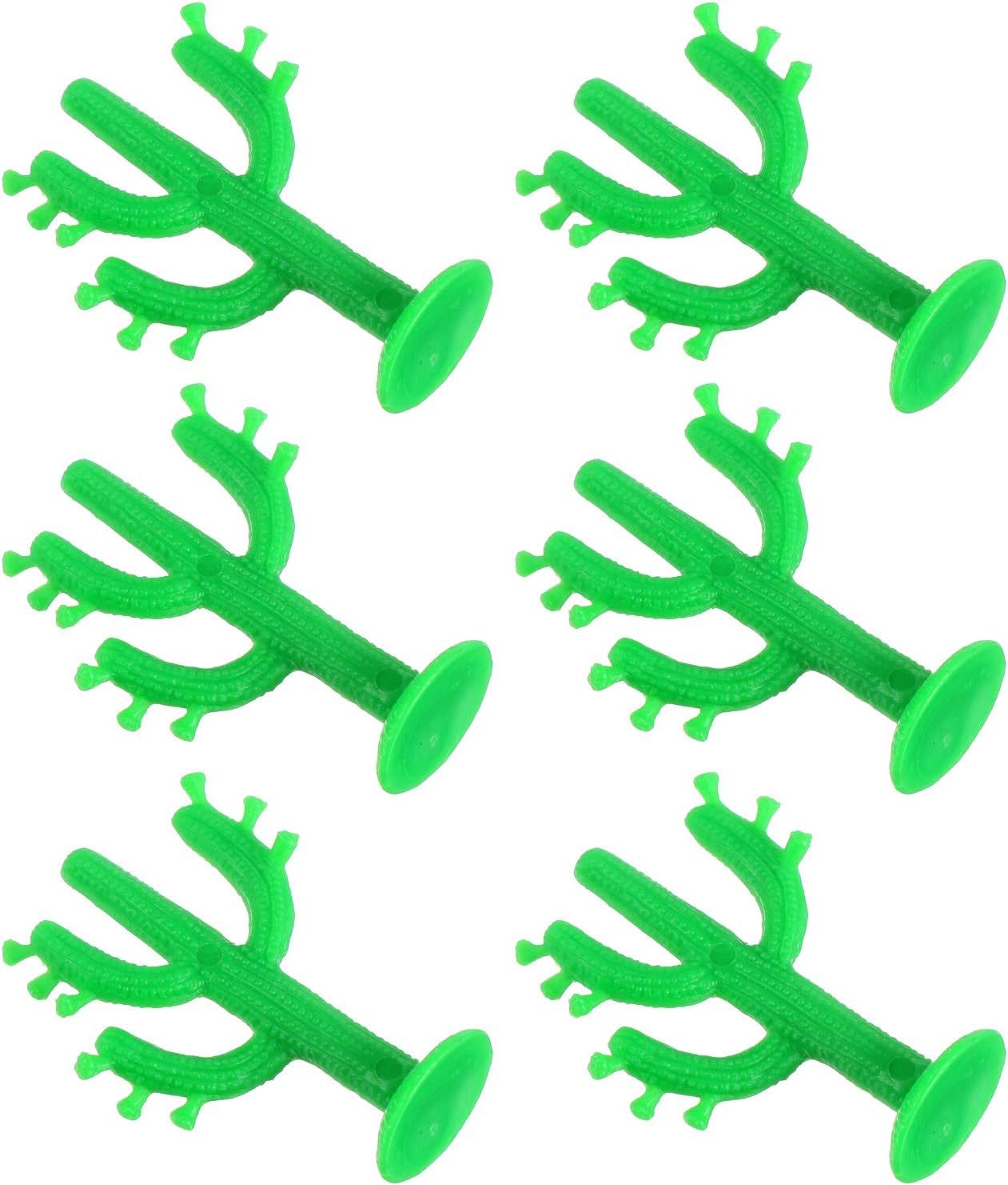 100pcs 5CM Artificial Mini Succulent Cactus Miniatures Plastic Ornaments Decor for Banquet Celebration Favors